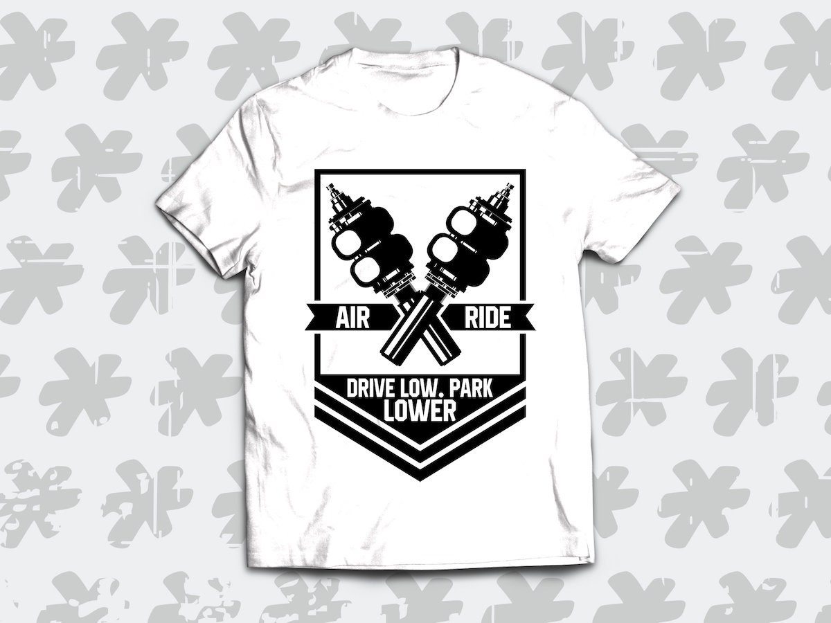 T-Shirt Airride - Drive Low Park Für Stand- Und Tiefergelegte Autos-Enthusiasten T-Shirt Airride - Drive Low Park Für Stand- Und Tiefergelegte Autos-Enthusiasten von SickTshirts