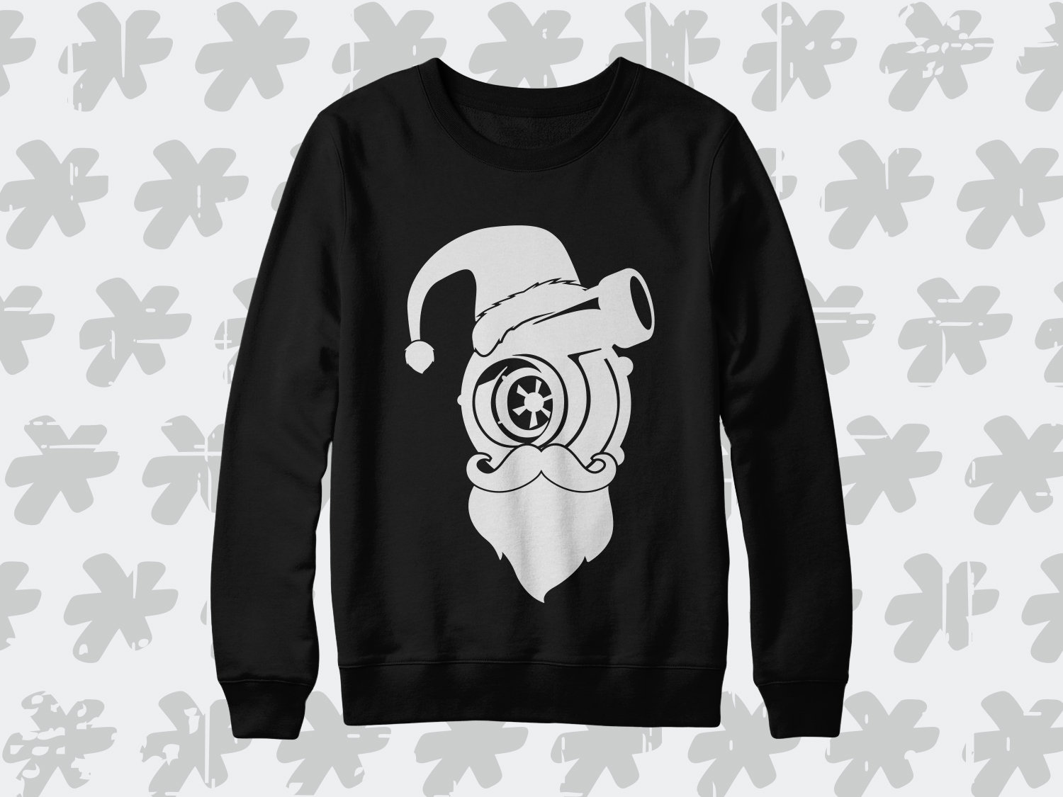 Turbo Weihnachtsmann-Sweatshirt. Perfektes Winterweihnachtsgeschenk Für Einen Autofan Turbo Weihnachtsmann-Sweatshirt. Perfektes Winterweihnachtsgeschenk Für Einen Autofan von SickTshirts
