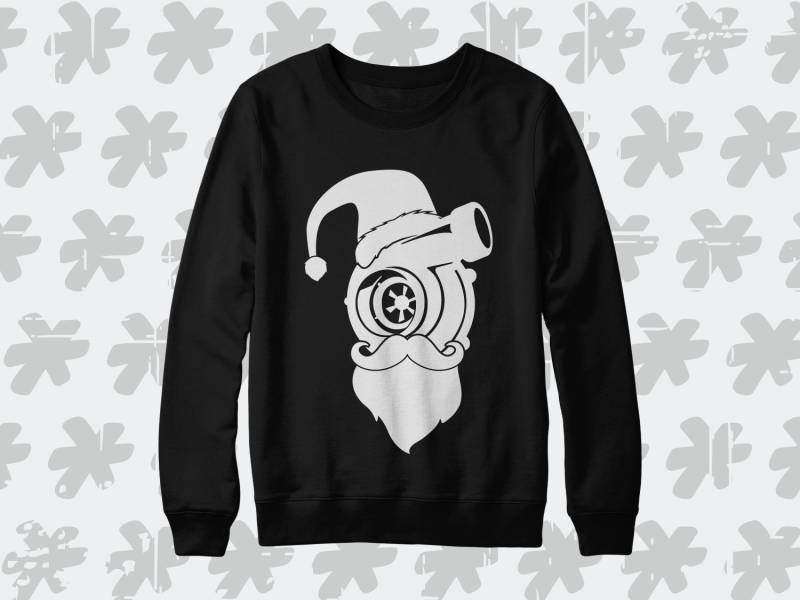 Turbo Weihnachtsmann-Sweatshirt. Perfektes Winterweihnachtsgeschenk Für Einen Autofan Turbo Weihnachtsmann-Sweatshirt. Perfektes Winterweihnachtsgeschenk Für Einen Autofan von SickTshirts