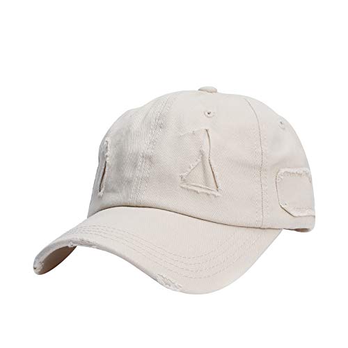 Sonnenhüte Einfacher Vater Hut für Männer Frauen Baseball Cap Visier Sonnenhut Strandhut Trucker Hüte Outdoor Travel Beach Kopfbedeckung(Beige) von SicongHT