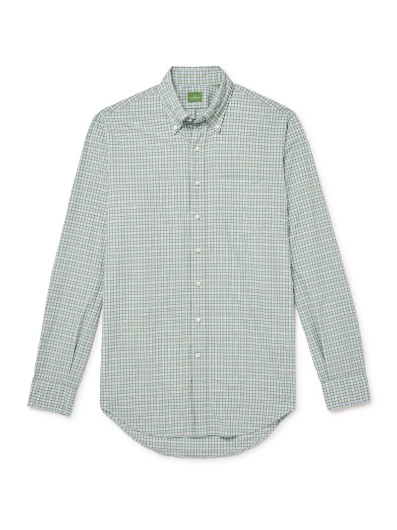 Sid Mashburn - Button-Down Collar Checked Cotton-Poplin Shirt - Men - Blue - M von Sid Mashburn