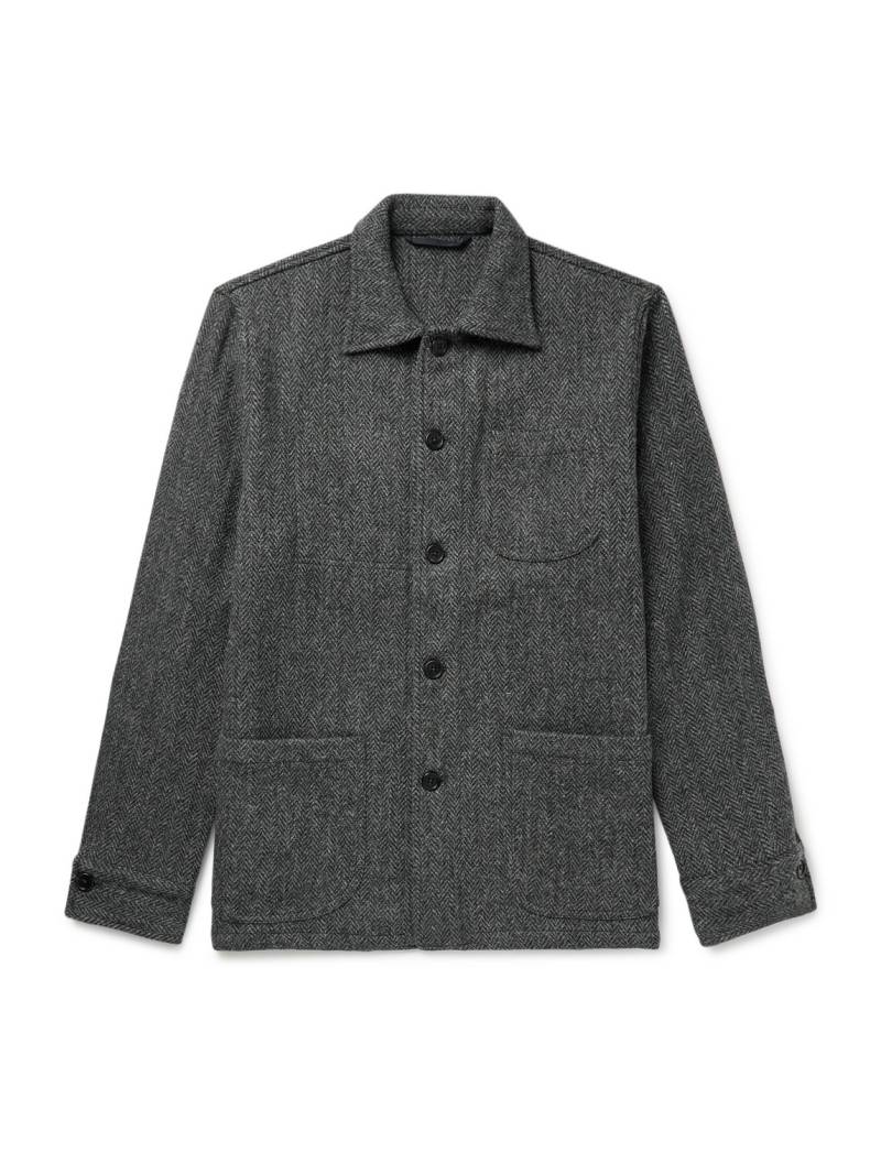 Sid Mashburn - Herringbone Harris Tweed Chore Jacket - Men - Gray - L von Sid Mashburn