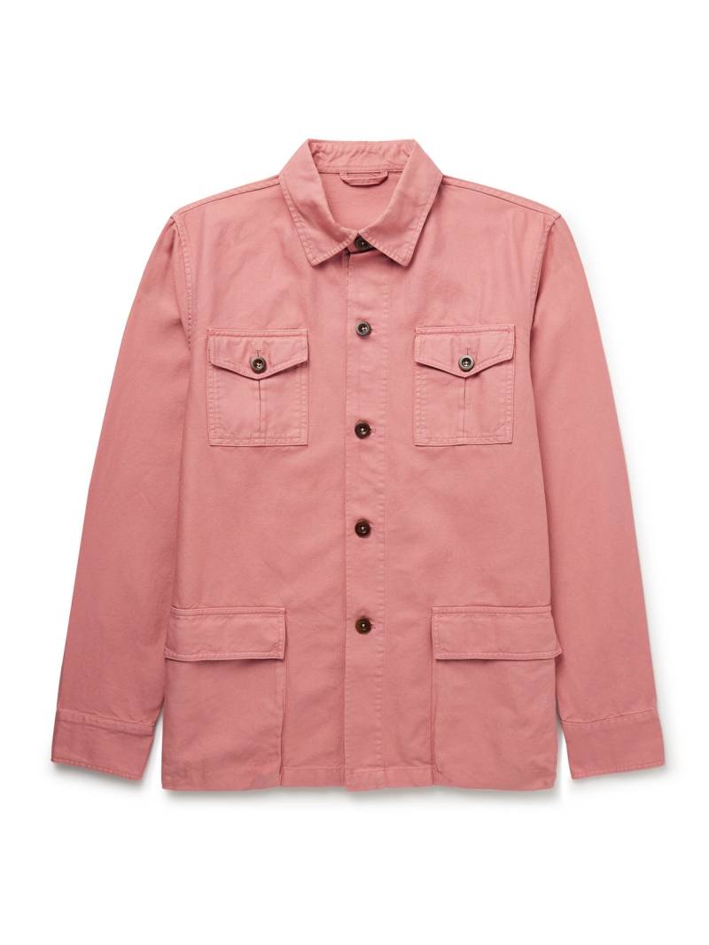 Sid Mashburn - Pigment-Dyed Cotton-Canvas Overshirt - Men - Pink - XL von Sid Mashburn