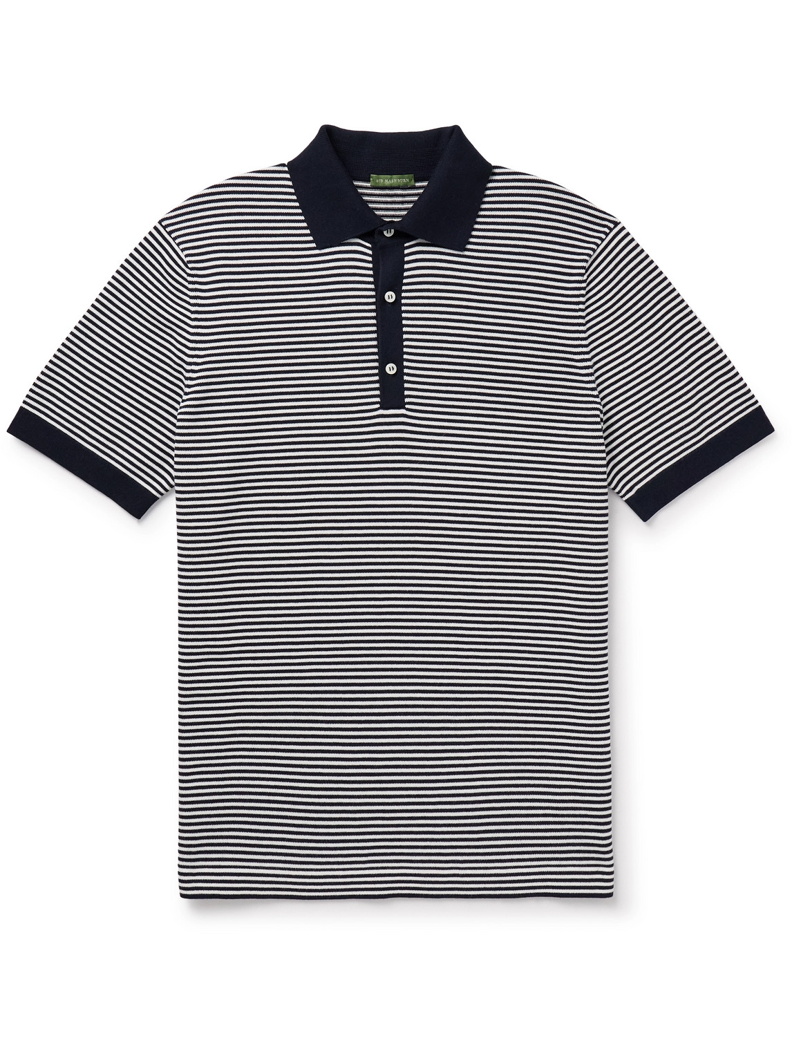 Sid Mashburn - Rally Striped Cotton Polo Shirt - Men - Blue - M von Sid Mashburn