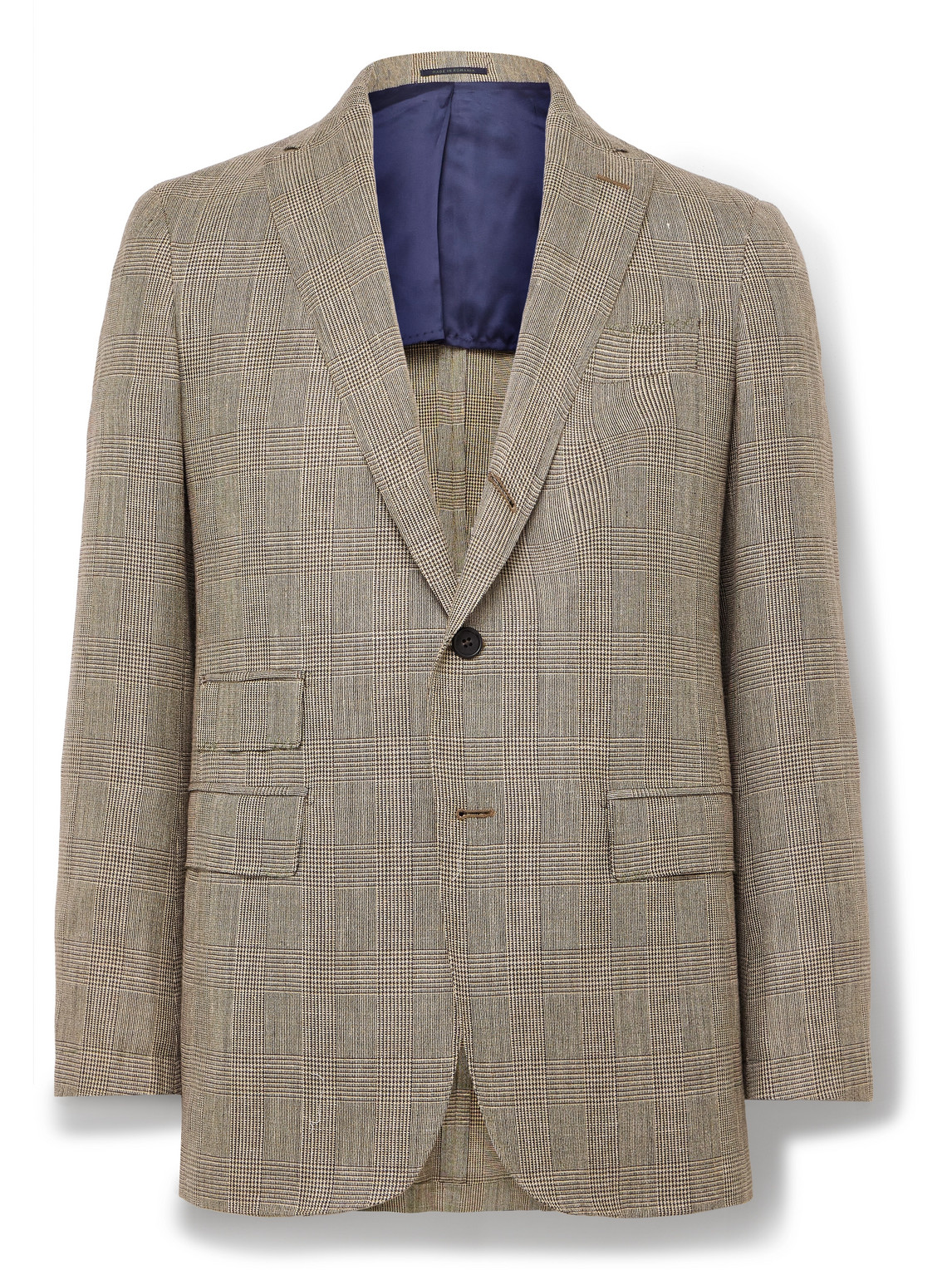 Sid Mashburn - Virgil No.2 Slim-Fit Prince of Wales Checked Cotton, Silk and Linen-Blend Hopsack Blazer - Men - Brown - IT 48 Sid Mashburn - Virgil No.2 Slim-Fit Prince of Wales Checked Cotton, Silk and Linen-Blend Hopsack Blazer - Men - Brown - IT 48 von Sid Mashburn