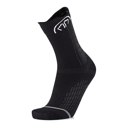 SIDAS Unisex Run Anatomic Crew Socken, Schwarz, 46 von Sidas