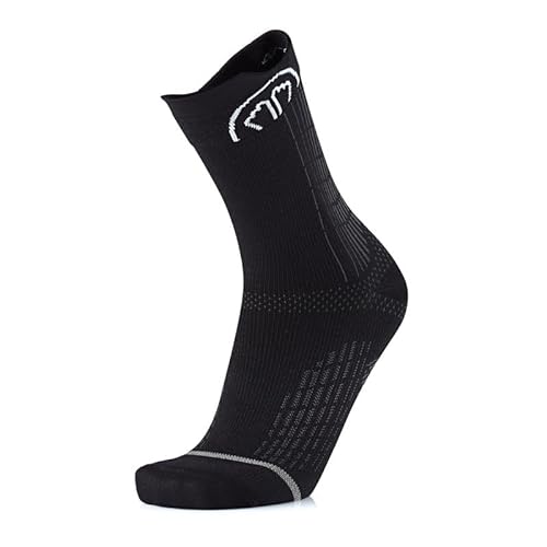 SIDAS Unisex Run Anatomic Crew Socken, Schwarz, 41 von Sidas