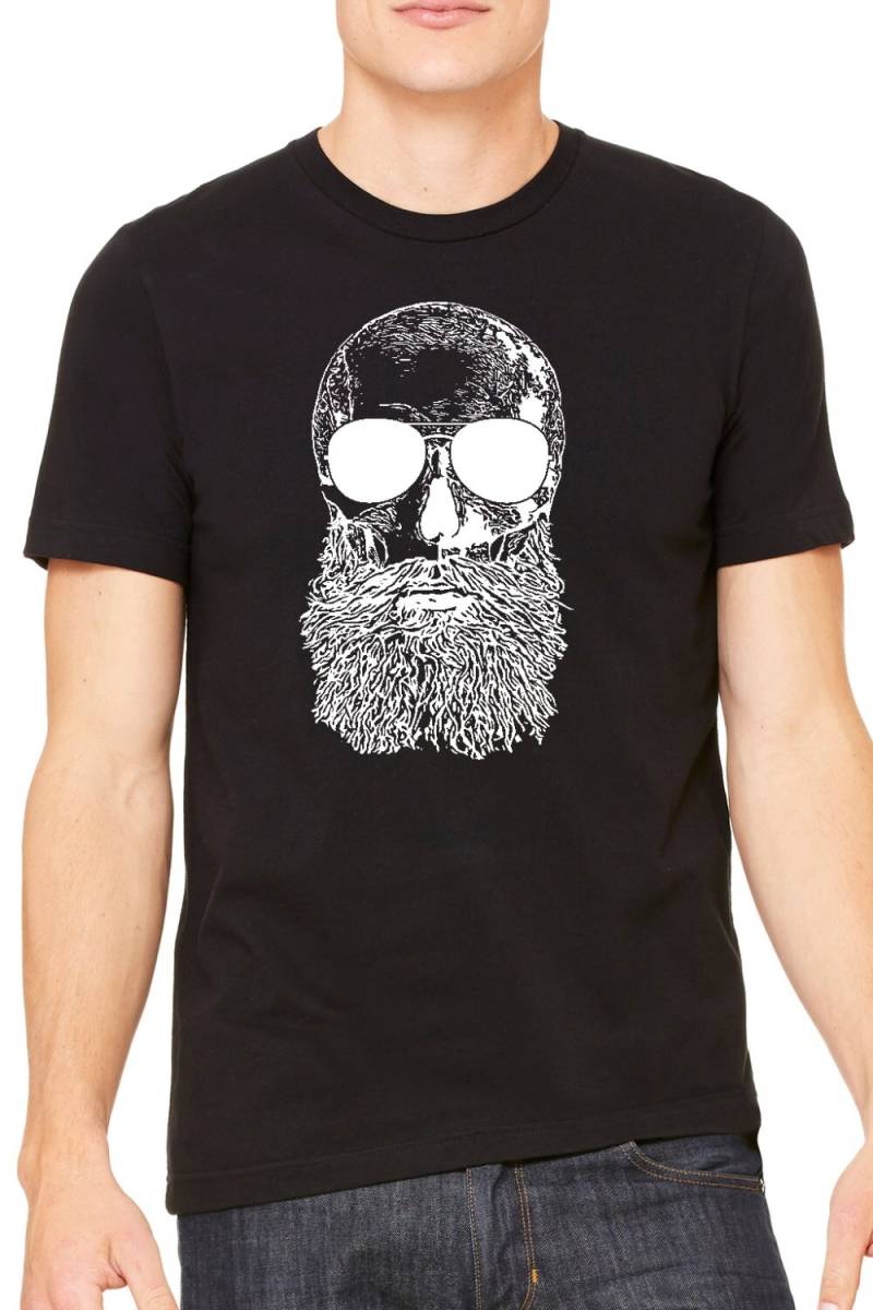 Schädel Bart - Bier T Shirt Freund Geschenk College Nerdy Party Hop Ipa Home Handwerk Mikrobrew Indie von SideStreetPrint