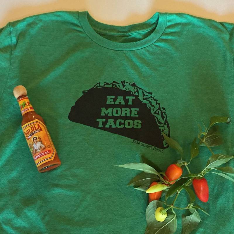 Taco T Shirt - Essen Mehr Tacos Dienstag Bier-T-Shirt Freund Geschenk College Party Bier Und Tequila Taco-Shirt von SideStreetPrint