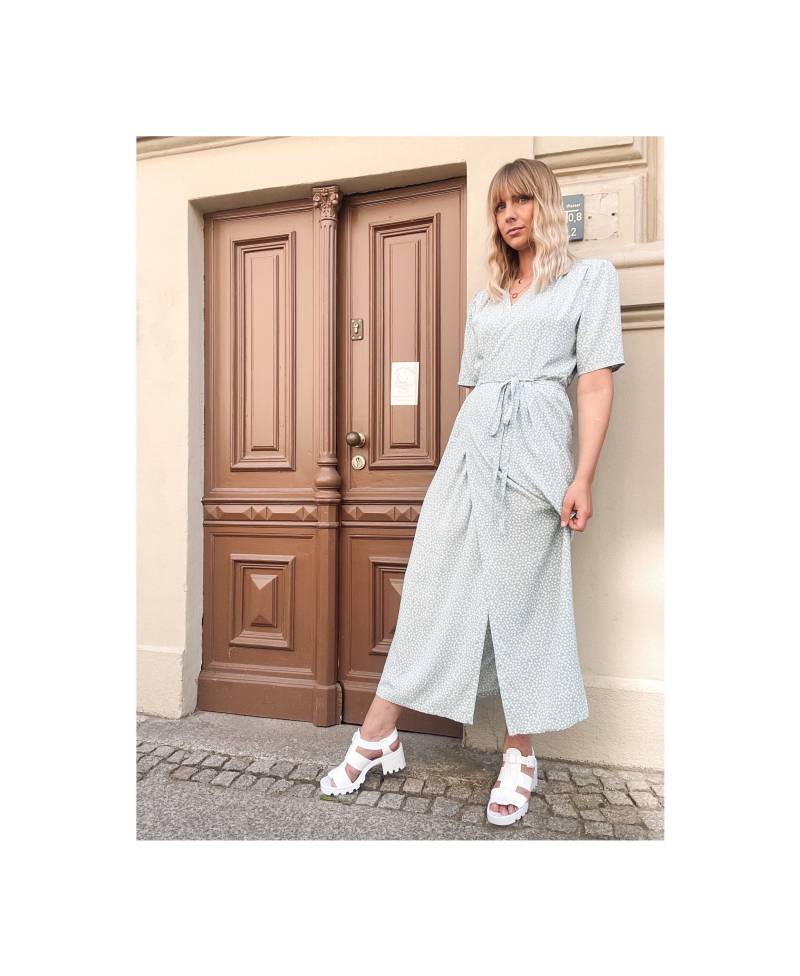 Maxi Wickelkleid Mit Blümchen von SideralFashion