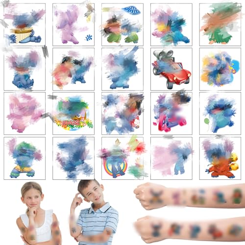 Kindertattoos, 20 Blätter Cartoon Tattoos Kinder Wasserdicht Temporary Tattoo Kindertattoos Hautfreundlich für Mädchen Jungen Kindergeburtstag Geschenk Party von Sidesea