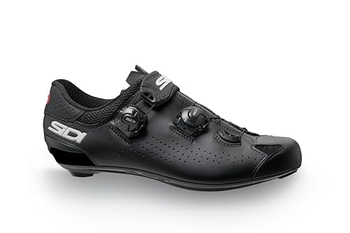 Sidi Fahrradschuhe, breite Passform, professionelle Herren-Rennradschuhe Genius 10 Mega, Carbonsohle, weiches Ristverschlusssystem, integrierte Ferse, steife Sohle 6, Schwarz, 9 Wide Sidi Fahrradschuhe, breite Passform, professionelle Herren-Rennradschuhe Genius 10 Mega, Carbonsohle, weiches Ristverschlusssystem, integrierte Ferse, steife Sohle 6, Schwarz, 9 Wide von Sidi