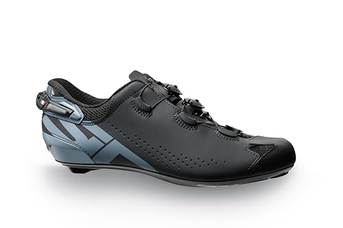 Sidi Fahrradschuhe, professionelle Rennradschuhe für Herren, Shot 2S, verstellbare Ferse, innovatives Verschlusssystem, Carbon-Boost-SRS-Sohle, Steifigkeitssohle 1, Schwarz Grau, 9-9.5 Sidi Fahrradschuhe, professionelle Rennradschuhe für Herren, Shot 2S, verstellbare Ferse, innovatives Verschlusssystem, Carbon-Boost-SRS-Sohle, Steifigkeitssohle 1, Schwarz Grau, 9-9.5 von Sidi