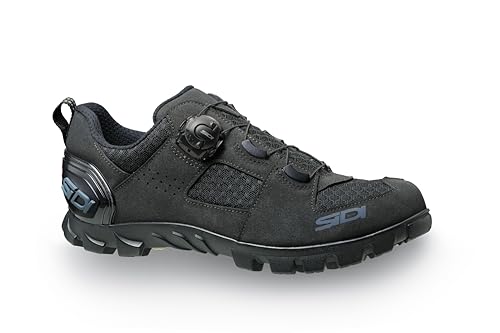 Sidi Unisex MTB Turbo All Moutain Shoes Sneaker, Schwarz/Schwarz, 45 EU von Sidi