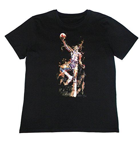 Magic Johnson, Herren T-Shirt, Basketball (XL, Schwarz) von Sidney Maurer