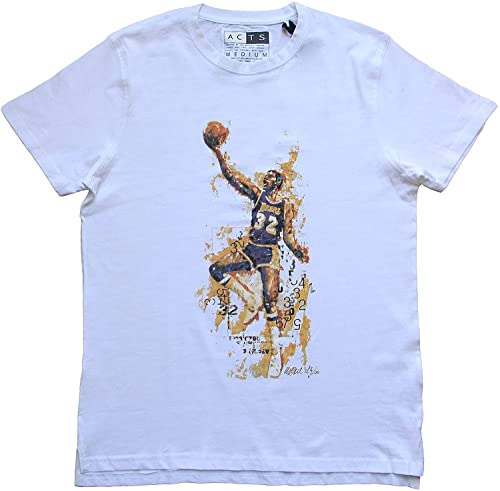 Magic Johnson, Herren T-Shirt, Basketball (XXL, Weiß) von Sidney Maurer