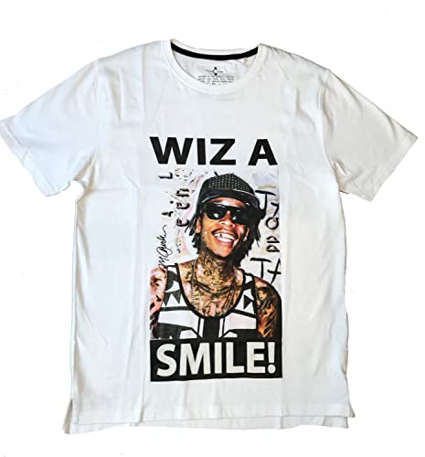 Sidney Maurer T-Shirt, Wiz Khalifa, Weiß, Herren, Farbe:Weiß, Größe:XL von Sidney Maurer