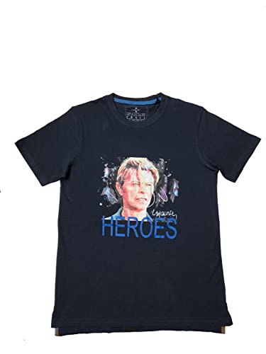 Sidney Maurer T-Shirt, David Bowie, Blau, Herren, Farbe:Navy, Größe:XXL von Sidney Maurer