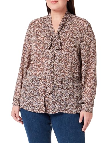 Sidona Damen Langarmbluse 10130384, Braun Mehrfarbig, XXL von SIDONA