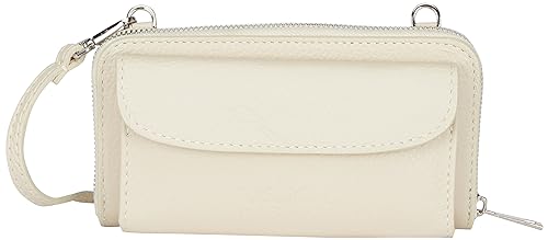 Sidona Women's Clutch aus Leder, Beige von Sidona