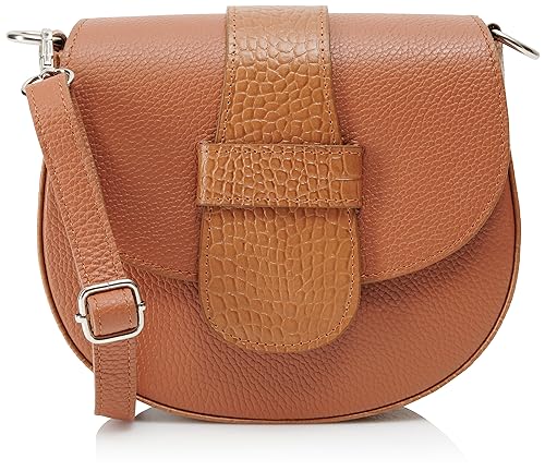 Sidona Women's Damen Handtasche aus Leder, Kamel von Sidona