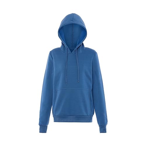 Sidona Women's Modischer Pullover-Hoodie für Damen Polyester DENIMBLAU Größe XL Hooded Sweatshirt, 46 von SIDONA