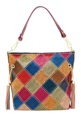 SIDONA Schultertaschen Damen 110502-000041 Multicolor, onesize Multicolor von SIDONA