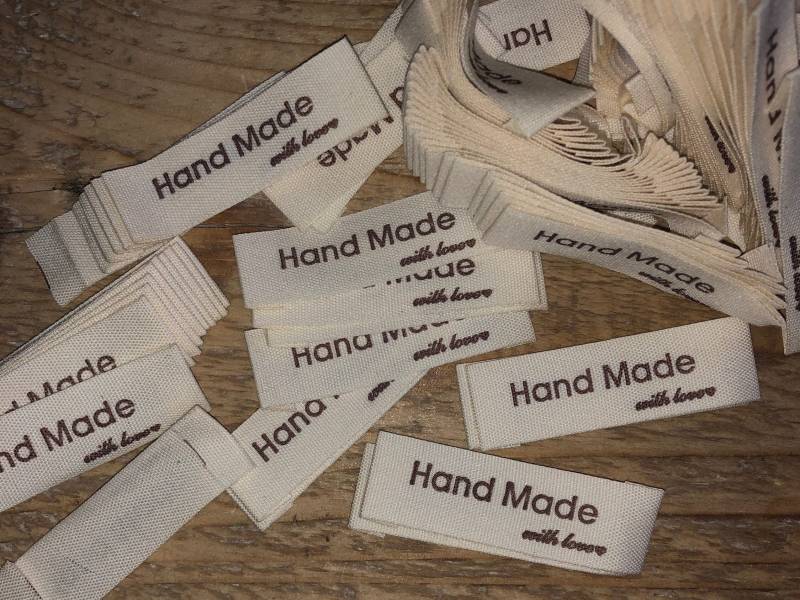 10 Stück Labels Handmade Etikett Handarbeit 10 Stück Labels Handmade Etikett Handarbeit von SiebenGeisslein