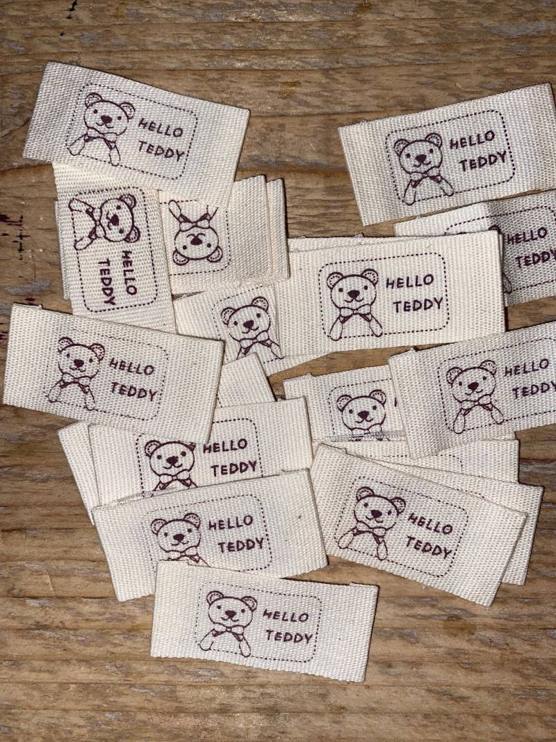 Label "Teddybär"/Annäher Labels Zum Annähen Baumwolllabel Natürliches Handmade Label "Teddybär"/Annäher Labels Zum Annähen Baumwolllabel Natürliches Handmade von SiebenGeisslein