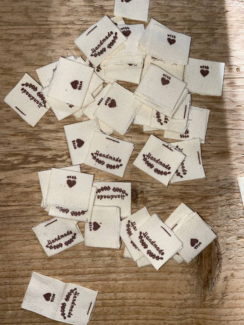 Labels 8 Stück Baumwolllabel Zum Annähen/Natürliche Labels 8 Stück Baumwolllabel Zum Annähen/Natürliche von SiebenGeisslein