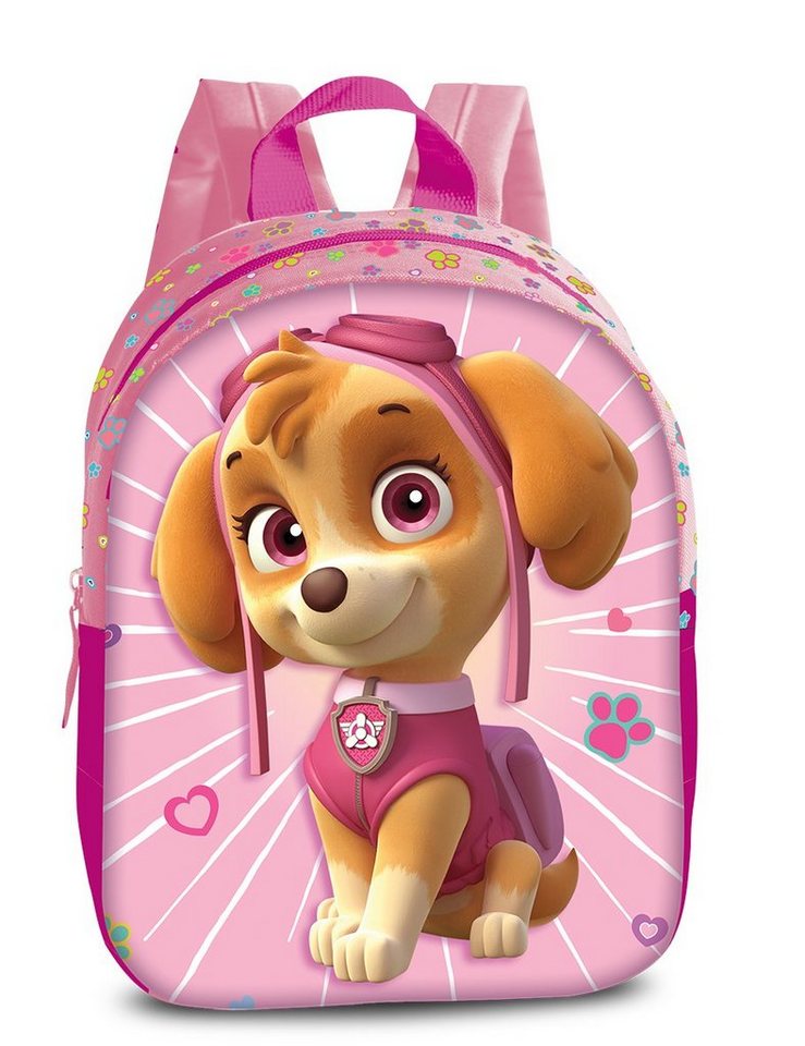Sieber Kinderrucksack PAW Skye Rucksack rosa 3D Effekt von Sieber
