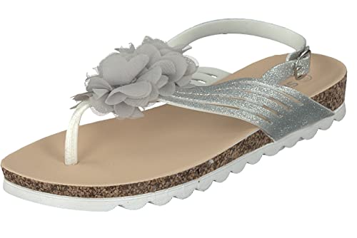 Siebi's LAOS WELLNESS Badeschuhe geschlossen Badesandalette für Damen mit Absatz: Größe: 39 | Farbe: Silber von Siebi's