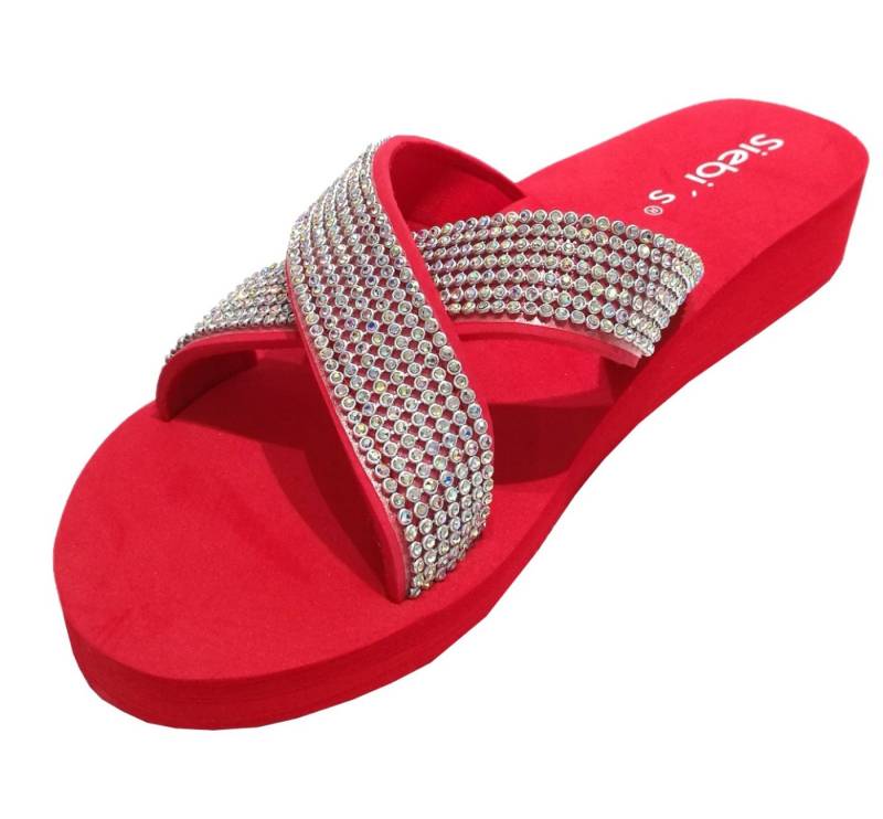 Siebi`s Siebi's Nizza Modische Strandschuhe Badeschuhe Pantoletten mit Plateau Badeschuh von Siebi`s