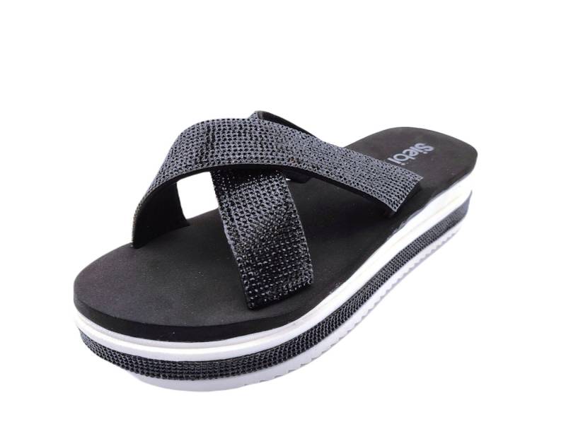 Siebi`s Siebi's Nizza Modische Strandschuhe Badeschuhe Pantoletten mit Plateau Badeschuh von Siebi`s