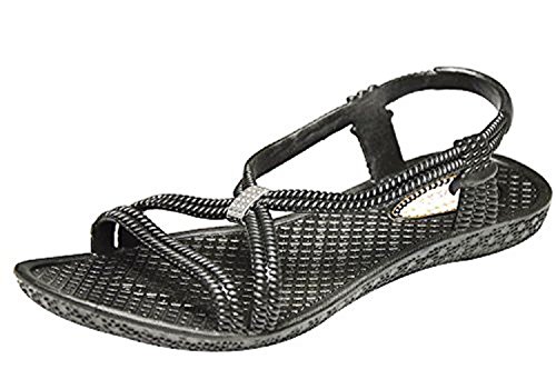 Siebi's TENNO WELLNESS Badeschuhe und Badesandalette Damen: Größe: 41 | Farbe: Schwarz von Siebi's