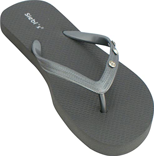 Siebis Palma Flip Zehentrenner flach Damen extra leicht: Größe: 40/41 | Farbe: Palma-grau Siebis Palma Flip Zehentrenner flach Damen extra leicht: Größe: 40/41 | Farbe: Palma-grau von Siebi's
