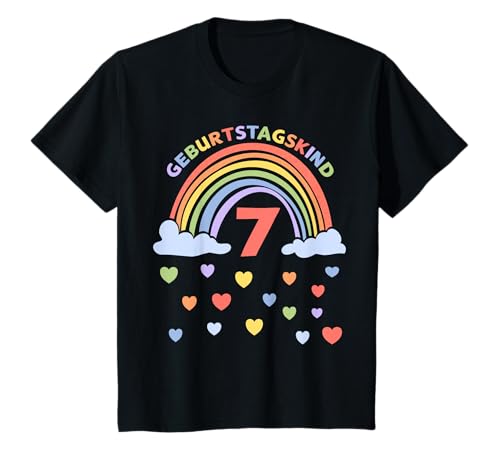 Kinder Ich bin 7 Jahre siebter Geburtstag Regenbogen T-Shirt Kinder Ich bin 7 Jahre siebter Geburtstag Regenbogen T-Shirt von Siebter Geburtstag Siebenjährige Geburtstagskinder