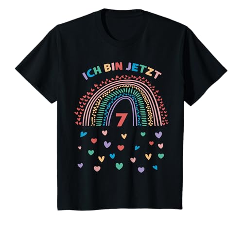 Kinder Ich bin 7 Jahre siebter Geburtstag Regenbogen T-Shirt Kinder Ich bin 7 Jahre siebter Geburtstag Regenbogen T-Shirt von Siebter Geburtstag Siebenjährige Geburtstagskinder