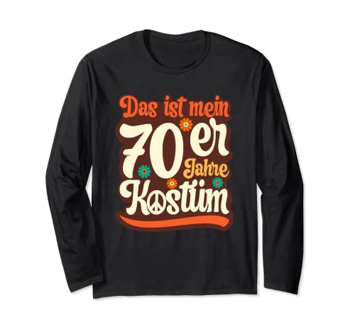 Das ist mein 70er Jahre Kostüm Outfit Party Herren, Damen Langarmshirt von Siebziger Jahre Geschenke Accessoires & Bekleidung