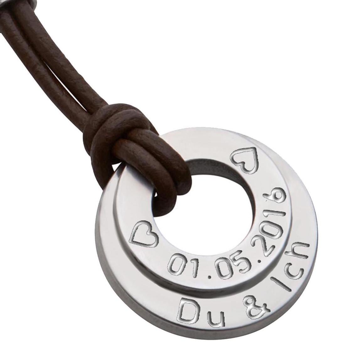 Schlüsselanhänger Gestempelt Edelstahl Handgemacht von Siegtaler