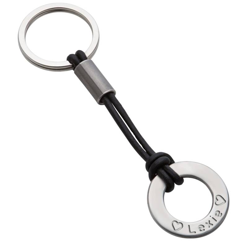 Schlüsselanhänger Gestempelt Geschenk Handgraviert von Siegtaler