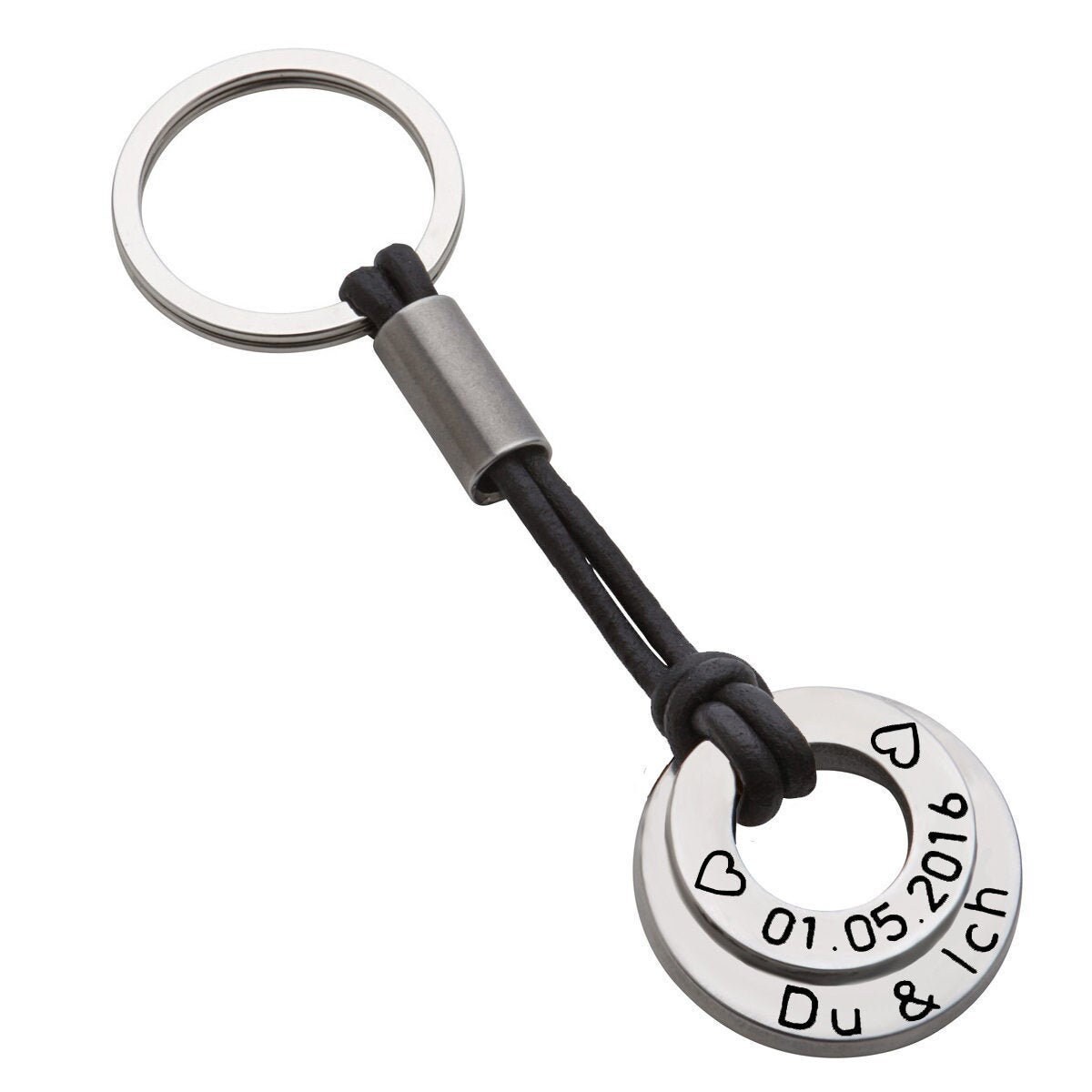 Schlüsselanhänger Gestempelt Leder Schmuck von Siegtaler