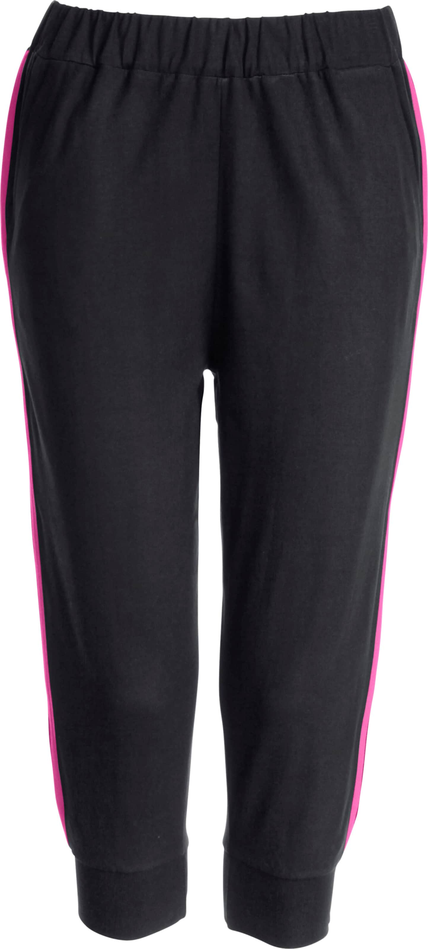 Sieh an! Damen 3/4-Hose schwarz-pink von Sieh an!