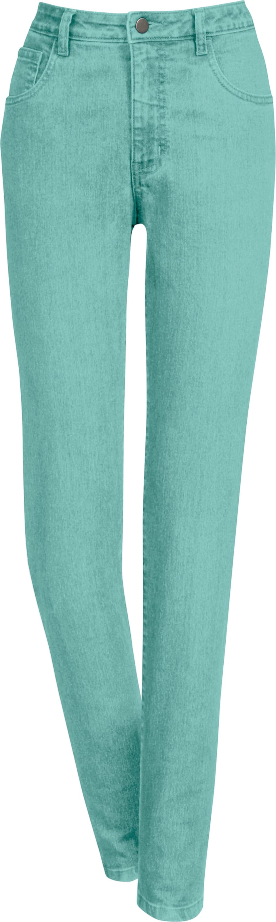 Sieh an! Damen 5-Pocket-Jeans aqua von Sieh an!