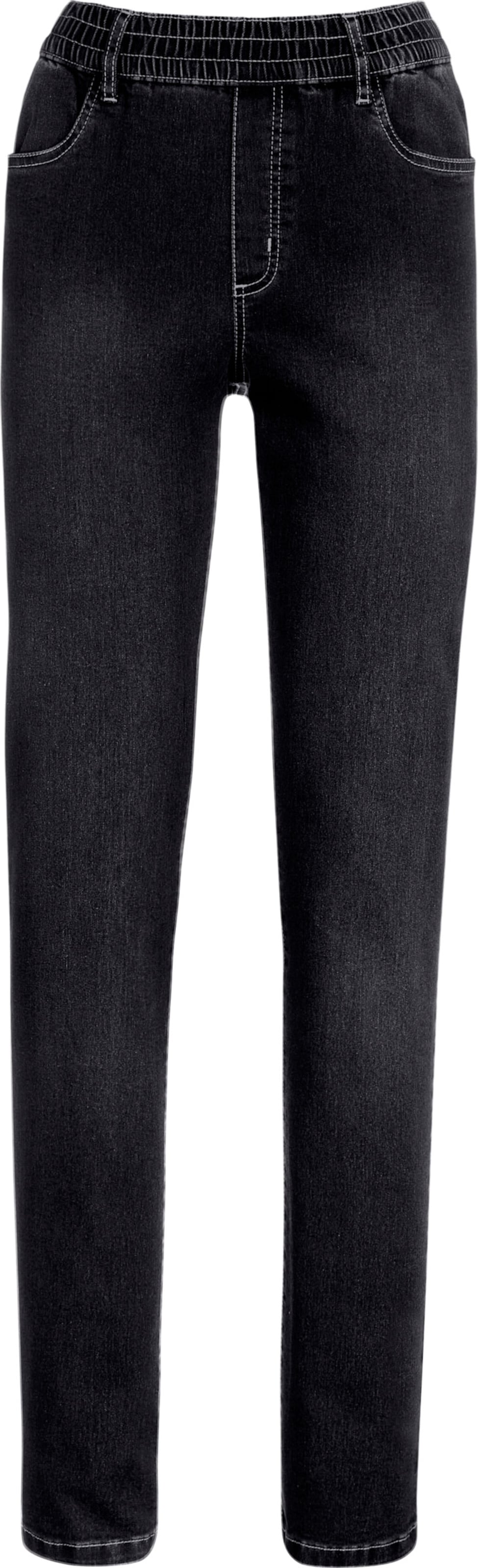 Sieh an! Damen High-waist-Jeans black-denim von Sieh an!