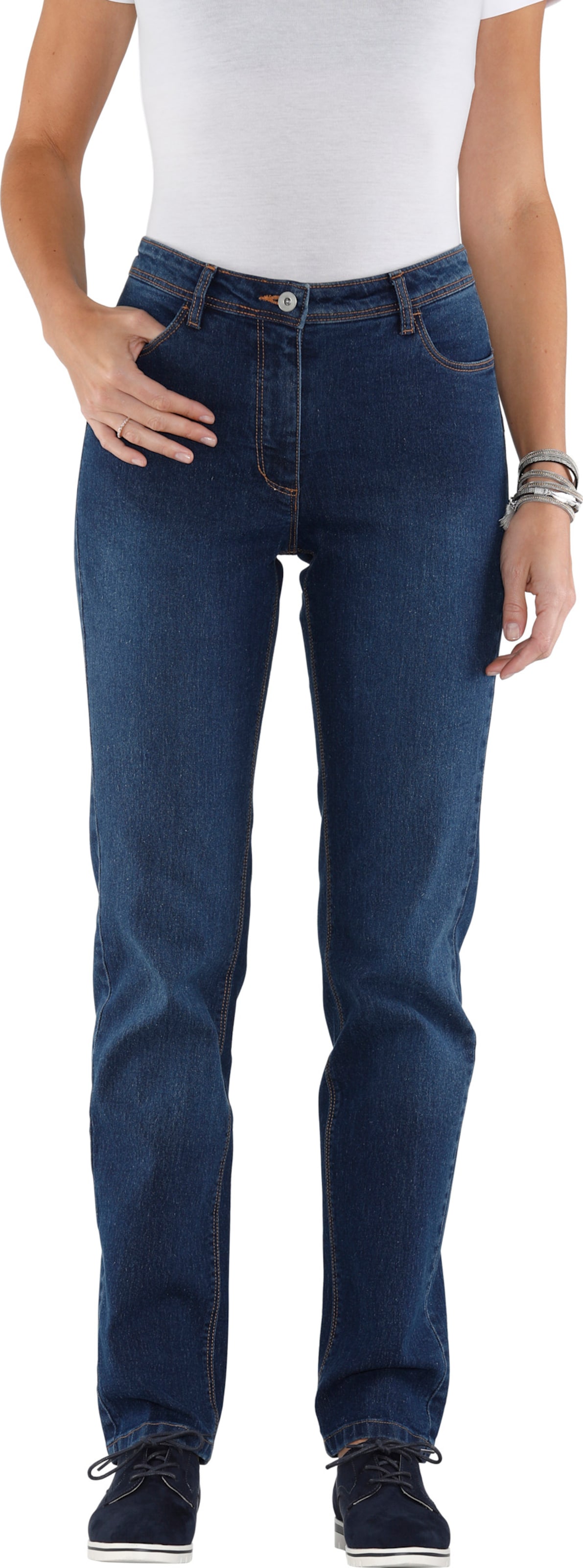 Sieh an! Damen Jeans blue-stone-washed von Sieh an!