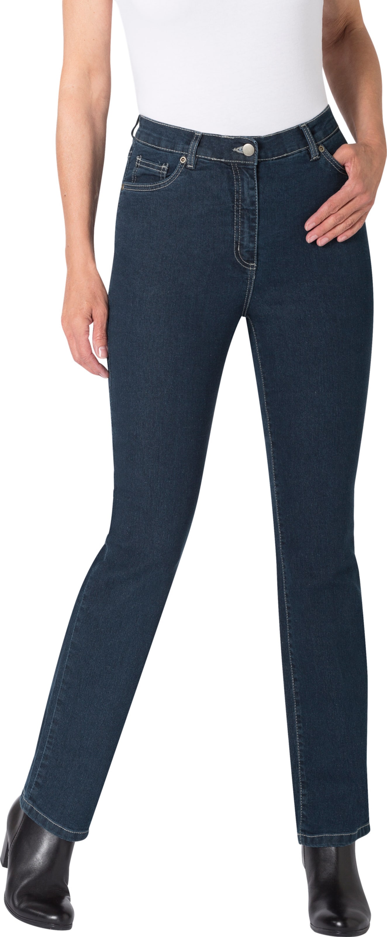 Sieh an! Damen 5-Pocket-Jeans blue-stone-washed von Sieh an!