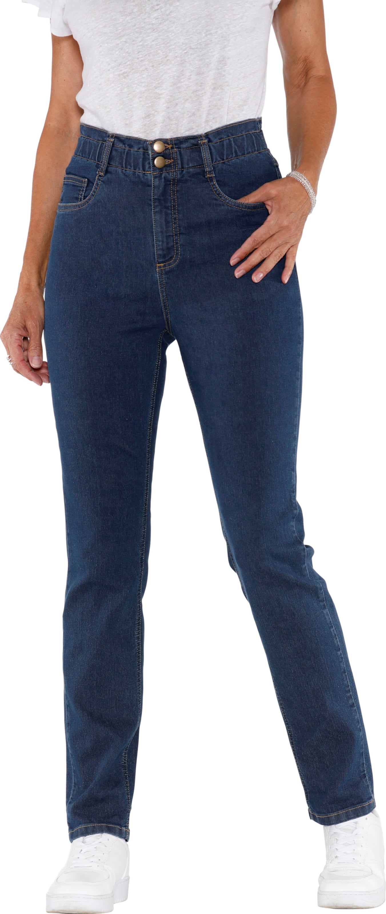 Sieh an! Damen Jeans blue-stone-washed von Sieh an!