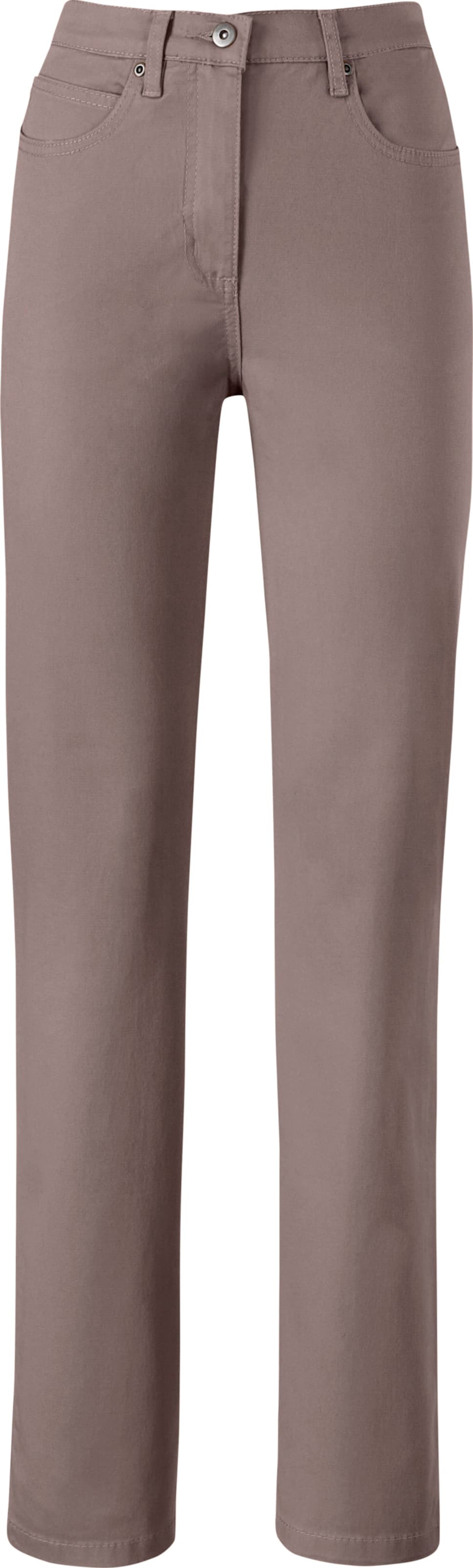 Sieh an! Damen 5-Pocket-Jeans taupe-denim von Sieh an!