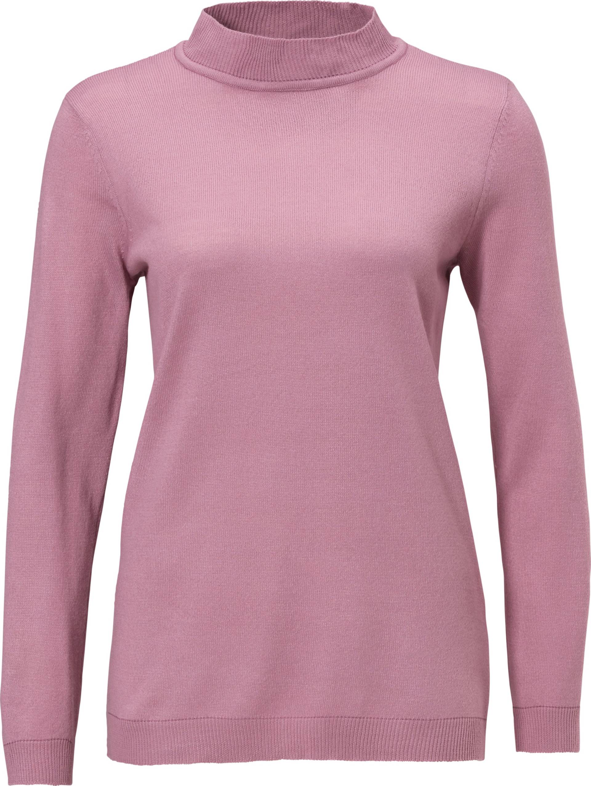 Sieh an! Damen Stehkragenpullover rosé von Sieh an!